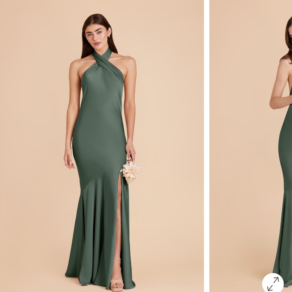 Birdy Grey Halter Neck Dress in eucalyptus